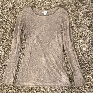 Express Long sleeve tan shirt